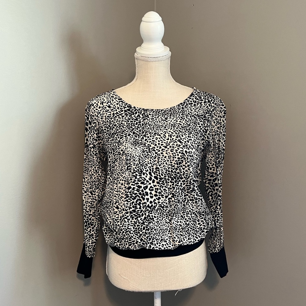 Zara Leopard Top
